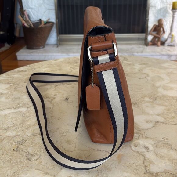 Coach Charles Leather Messenger Briefcase Laptop Bag Unisex - Picture 5 of 15